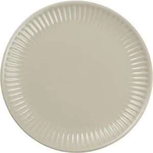Piatto in ceramica con righe ai bordi da 19,5 cm Mynte -Ib laursen