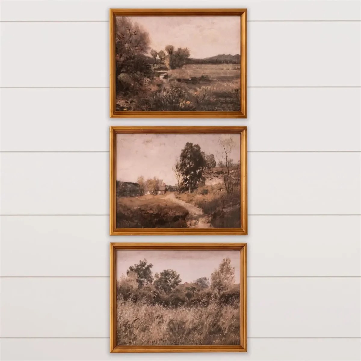 Quadro Paesaggio Vintage in Legno di Abete 30,5 cm - immagine 3