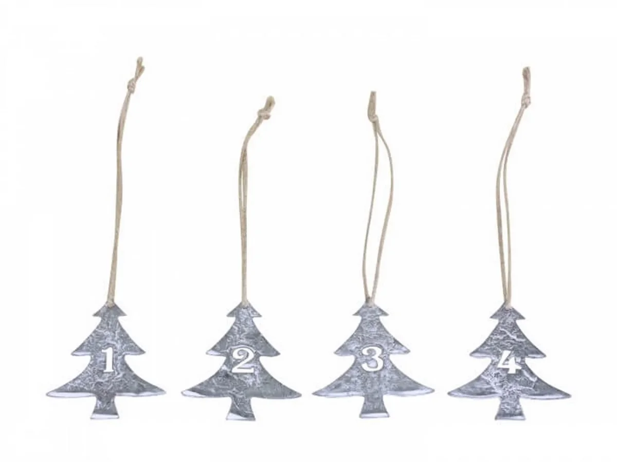 Targhetta albero di natale con numeri dell'avvento s/4-Chic Antique - immagine 2