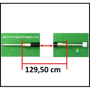 Cavo per Sterzare Trincia Nibbi NTS80 - Bertolini BTS80 Lunghezza Guaina (escluso il filo interno) 129,50 cm