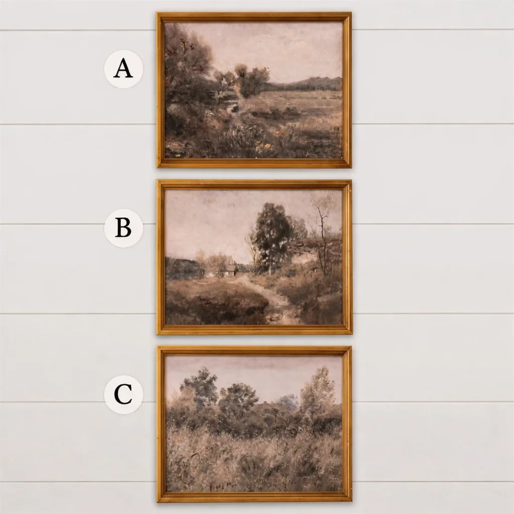 Quadro Paesaggio Vintage in Legno di Abete 30,5 cm - immagine 4