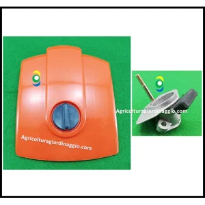 OleoMac GSH510, GSH560 - Efco MTH5100, MTH5600 Coperchio + Vite + Supporto per Filtro Aria Motosega