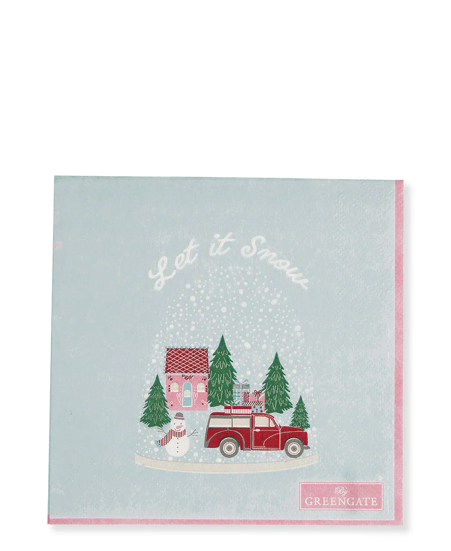 Tovaglioli Di Carta Snowglobe -Greengate - immagine 2